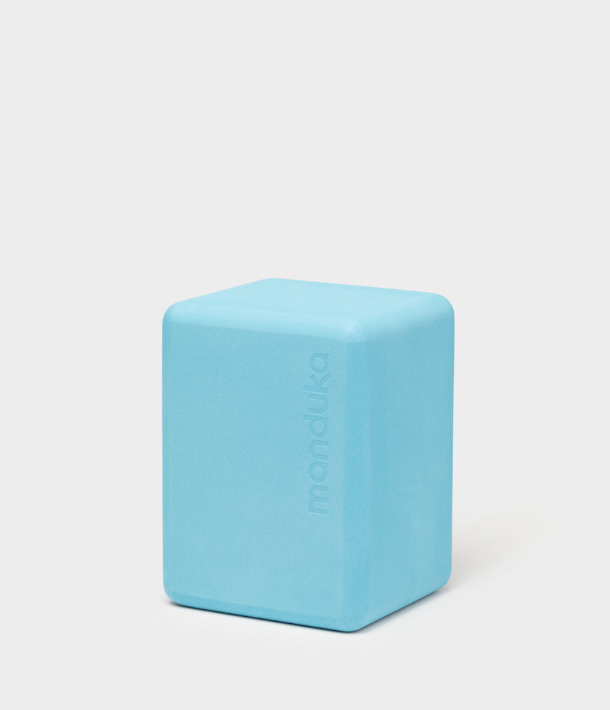 Manduka Recycled Foam Mini Travel Block - Aqua