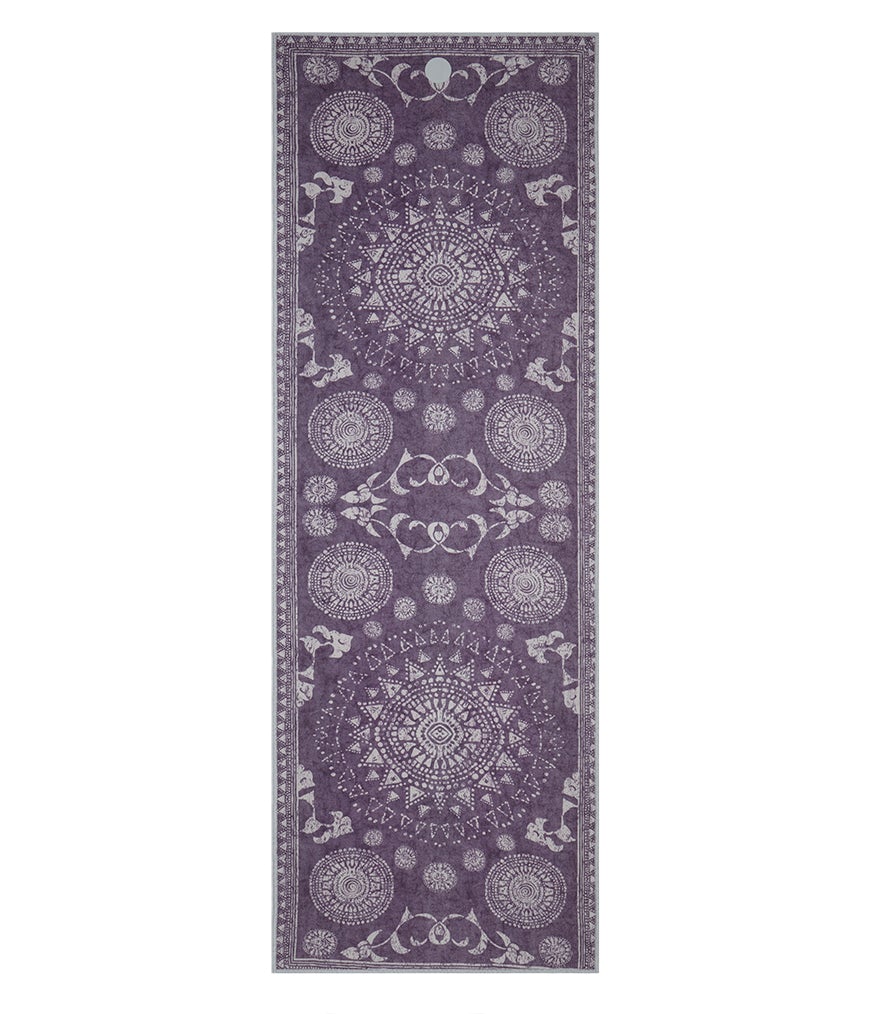 Manduka Yogitoes Skidless Yoga Mat Towel 71'' - Geija Purple 2.0
