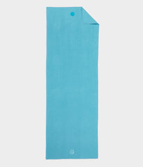 Manduka Yogitoes Skidless Yoga Mat Towel 71'' - Aqua 3.0