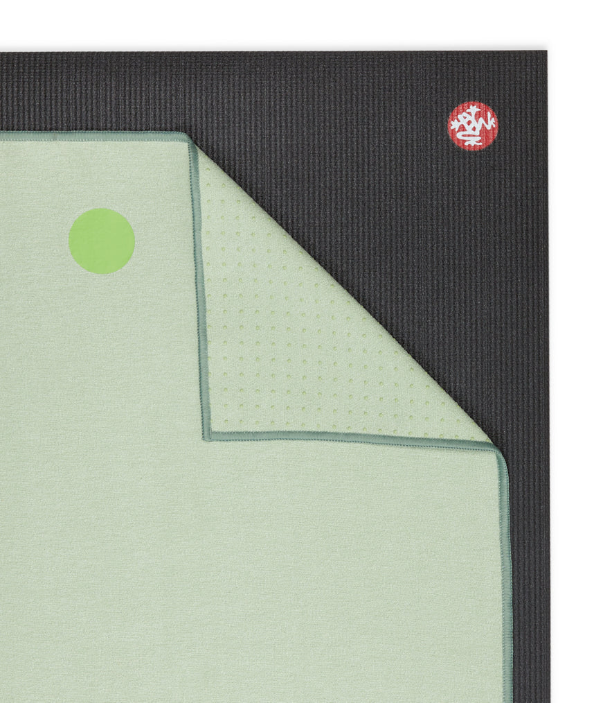 Manduka Yogitoes Skidless Yoga Mat Towel 71'' - Celadon Green 3.0