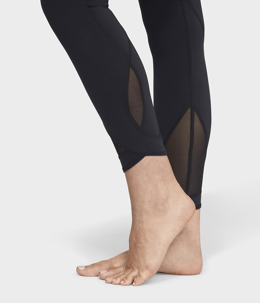 Solite Mesh Ankle Legging - Black