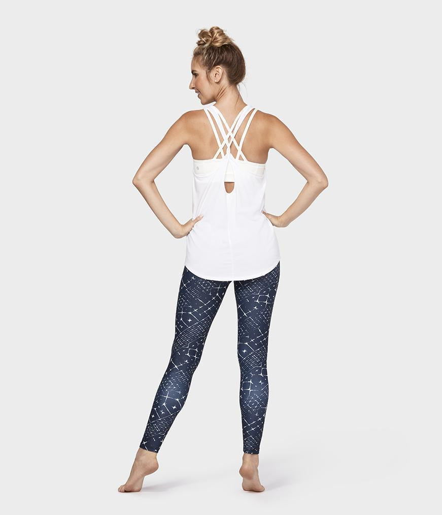 Adorn Twist Back Tank - White