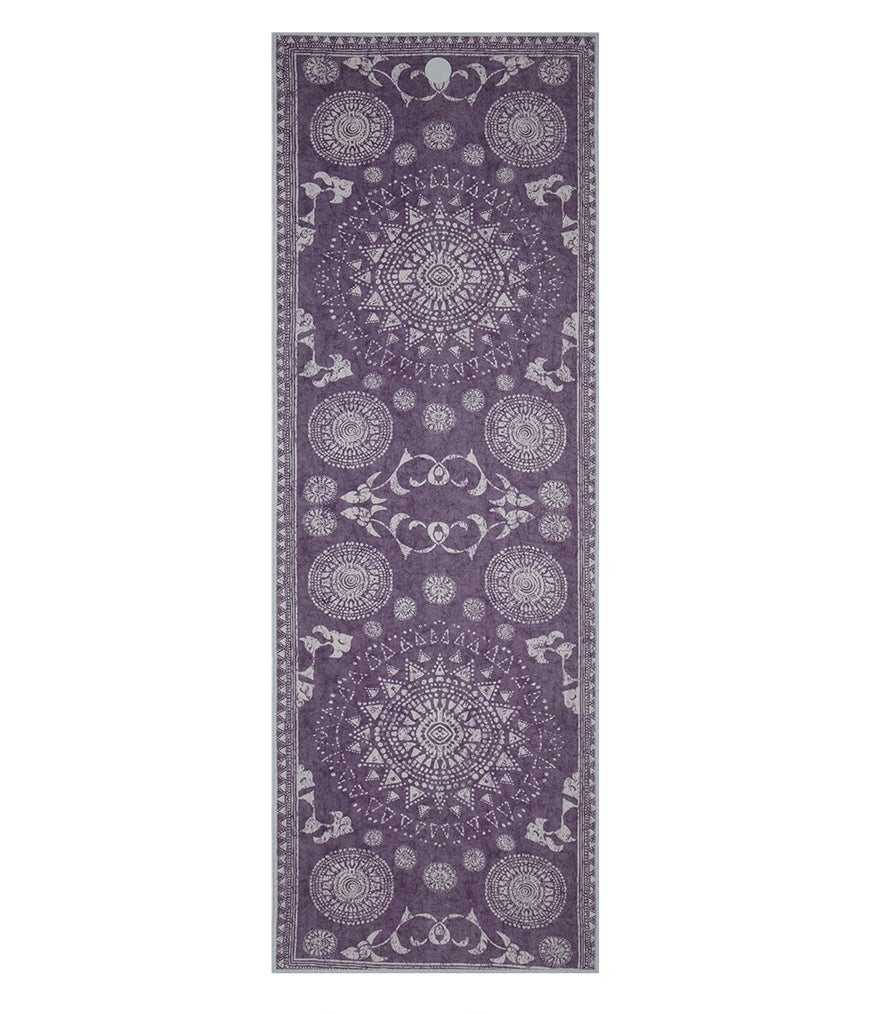 Manduka Yogitoes Skidless Yoga Mat Towel 71'' - Geija Purple 2.0