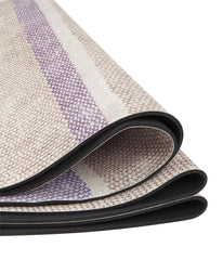 Manduka eQua eKO Round Yoga Mat 3mm 59 inch - Linen Stripe